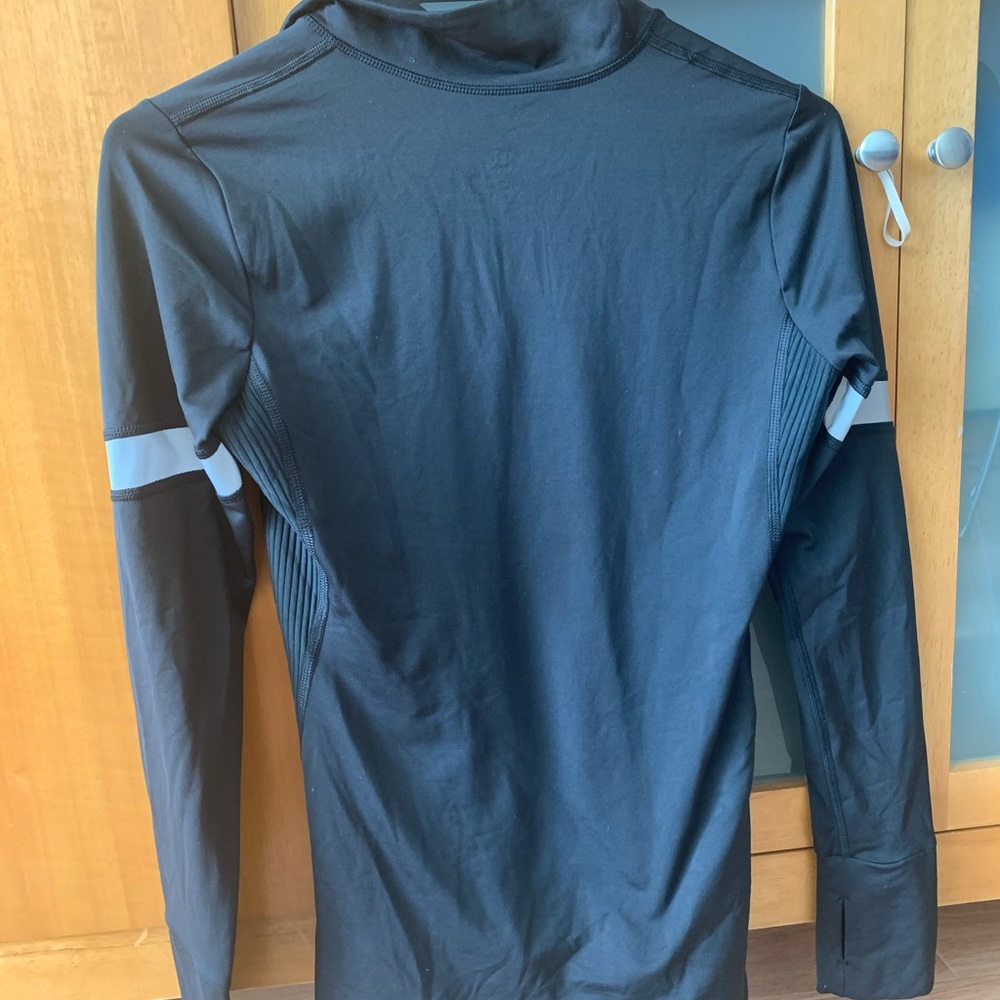 Gap Fit Zip Neck Turtle Neck Exercise Jacket - image 3